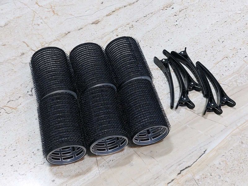 Hair Rollers and Clips Set