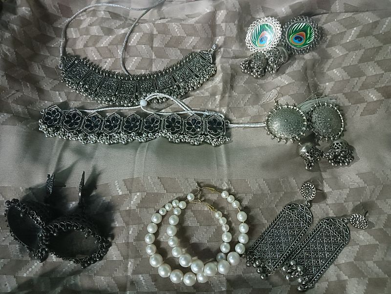 Oxidised Jewellery Set