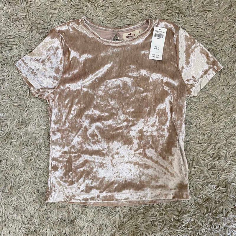 Crushed velvet top