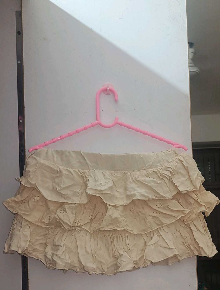 Tiered Ruffle Mini Skirt
