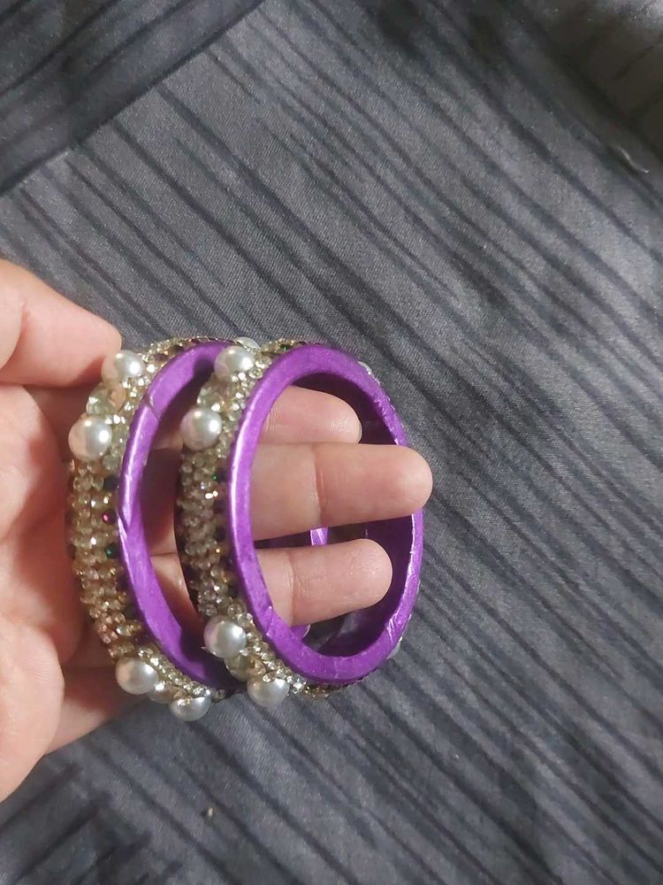 Rajasthani Sparkling Pearl Bangles