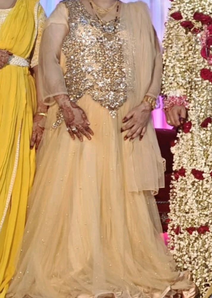 Golden Colour Heavy Gown