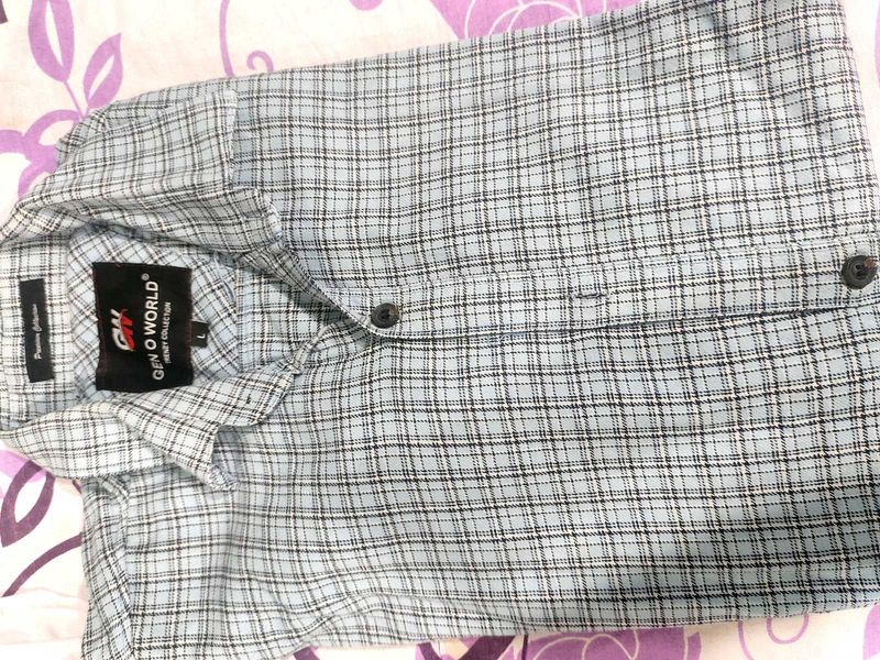 Classic Plaid Button-Up Shirt