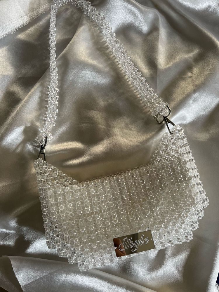 Sparkling Beaded Clutch Bag