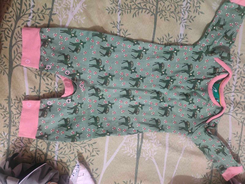Baby  Deer Print Romper