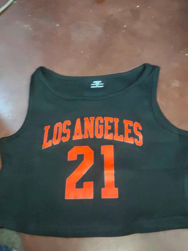 LA 21 Crop Tank Top