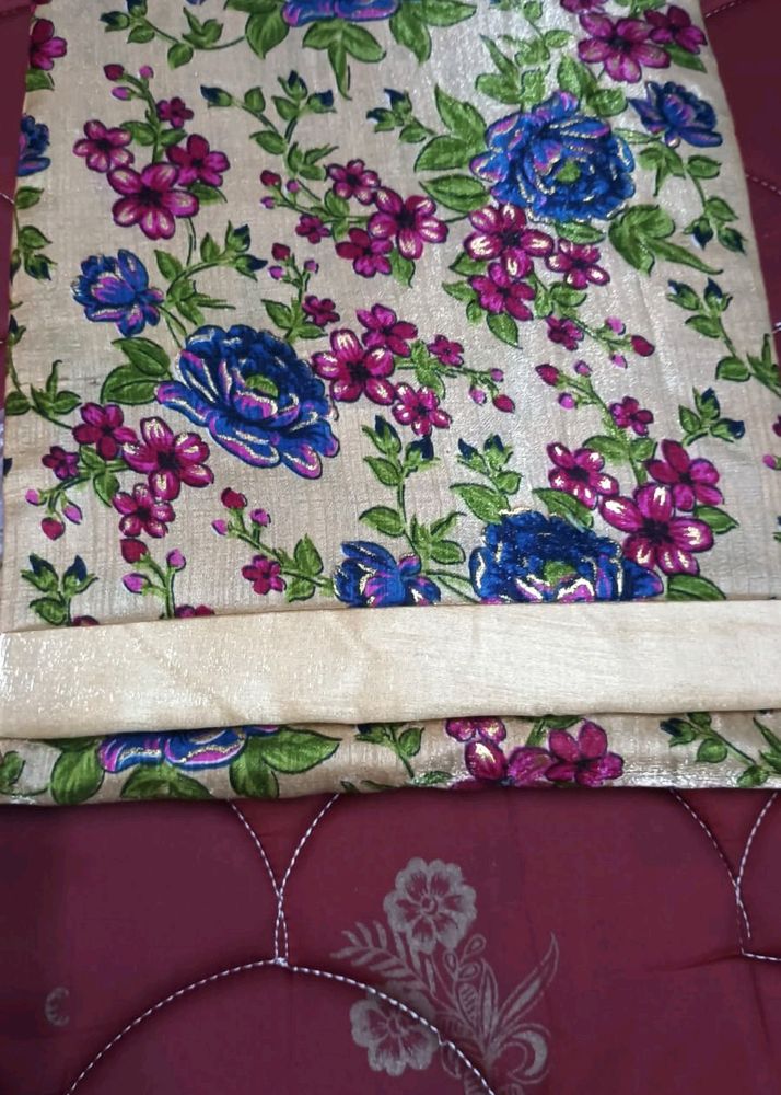 Unstitched Suit Material With Bottom