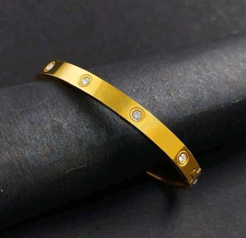 Gold Plated Kada..Oval Shape