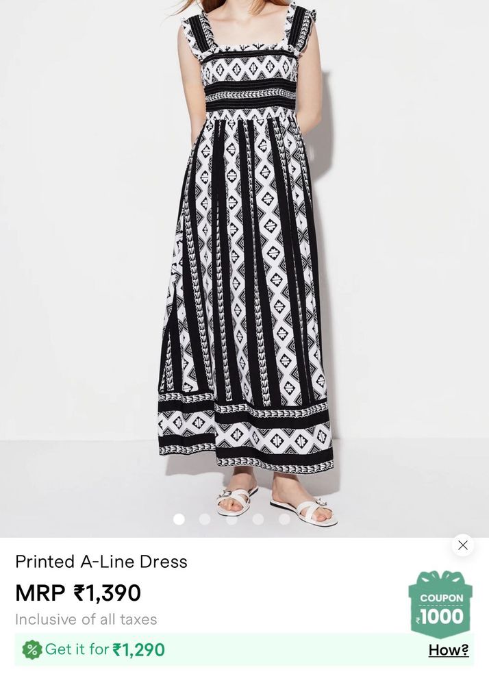 savana Printed A-Line Maxi Dress