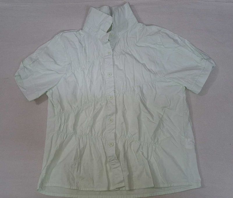 Light Green Button-Up Shirt