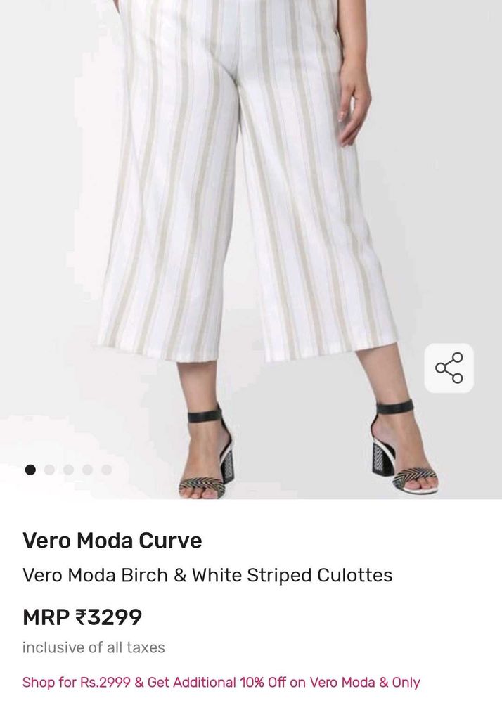Vero Moda Striped Culottes - Stylish &amp; Comfy