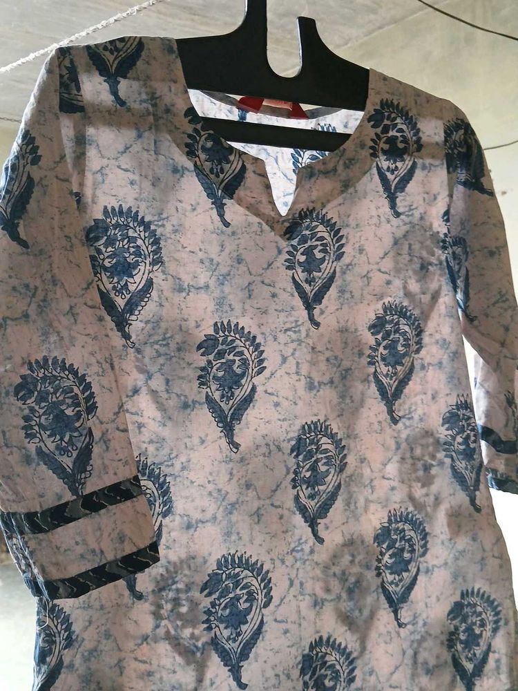 Stylish Printed Cotton Kurta