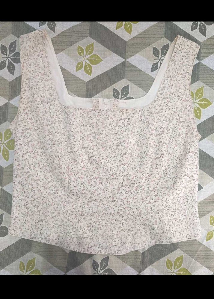 Floral Printed Corset