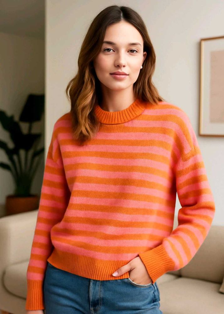 Striped Knit Sweater🩷🩷