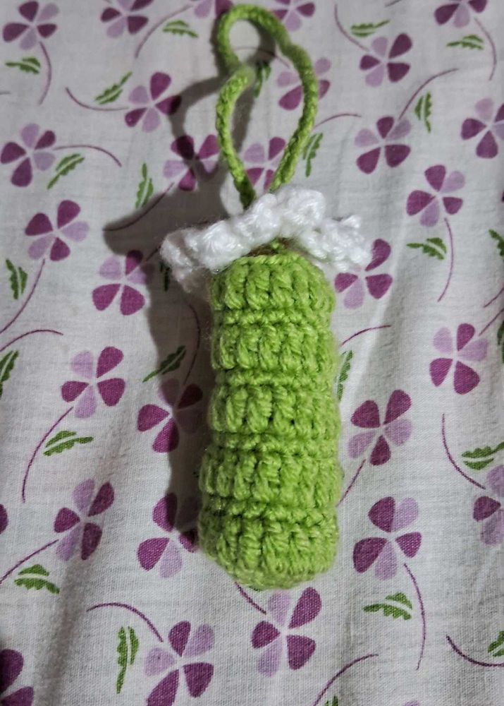Handmade Crochet Daisy Lipstick holder