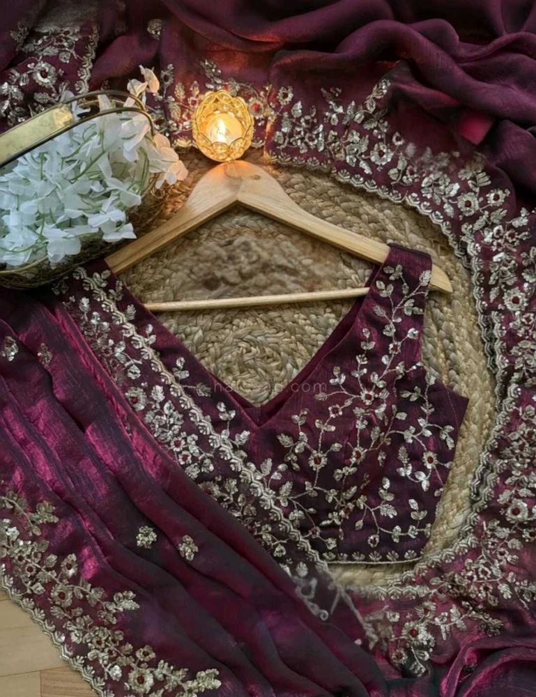 Elegant Embroidered Saree