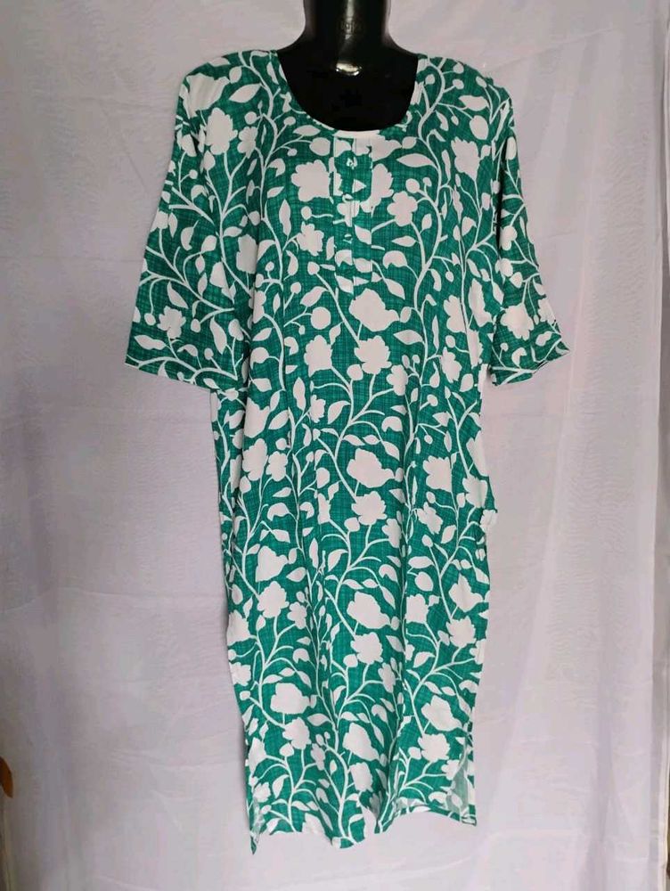 Floral Green Dress