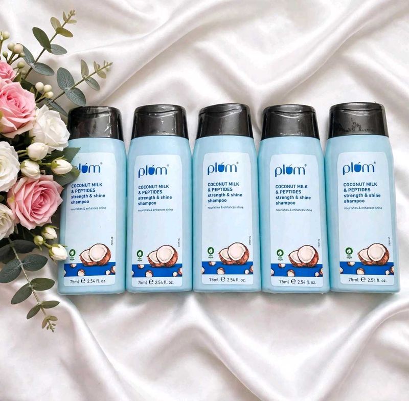 COMBO OF 5 Plum Coconut Milk &amp; Peptides ShampooPlu