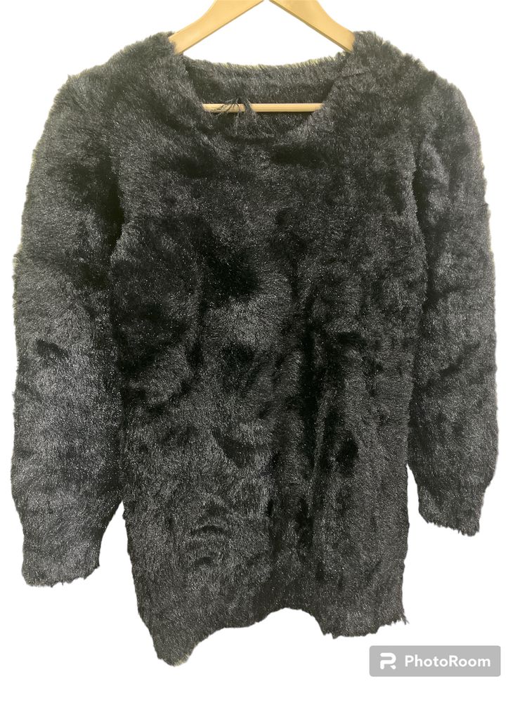 Black Furr Sweatshirt