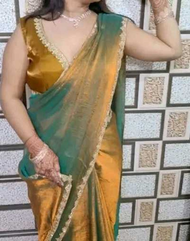New Saree With Blouse Piece