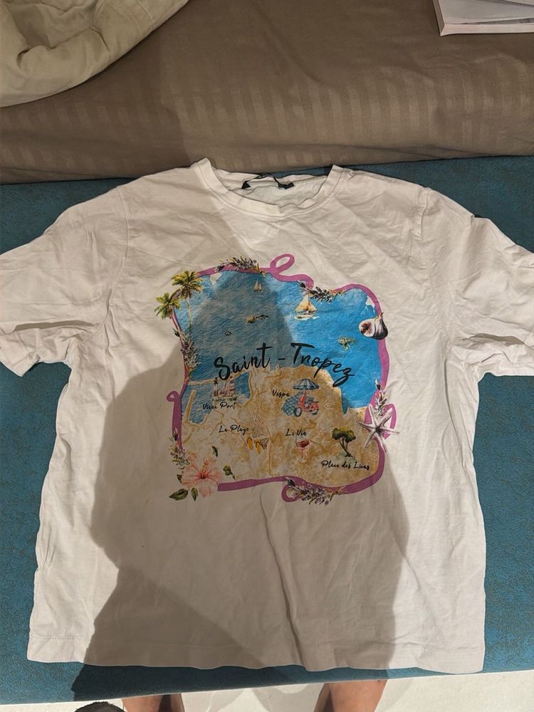 White Saint-Tropez Graphic T-Shirt
