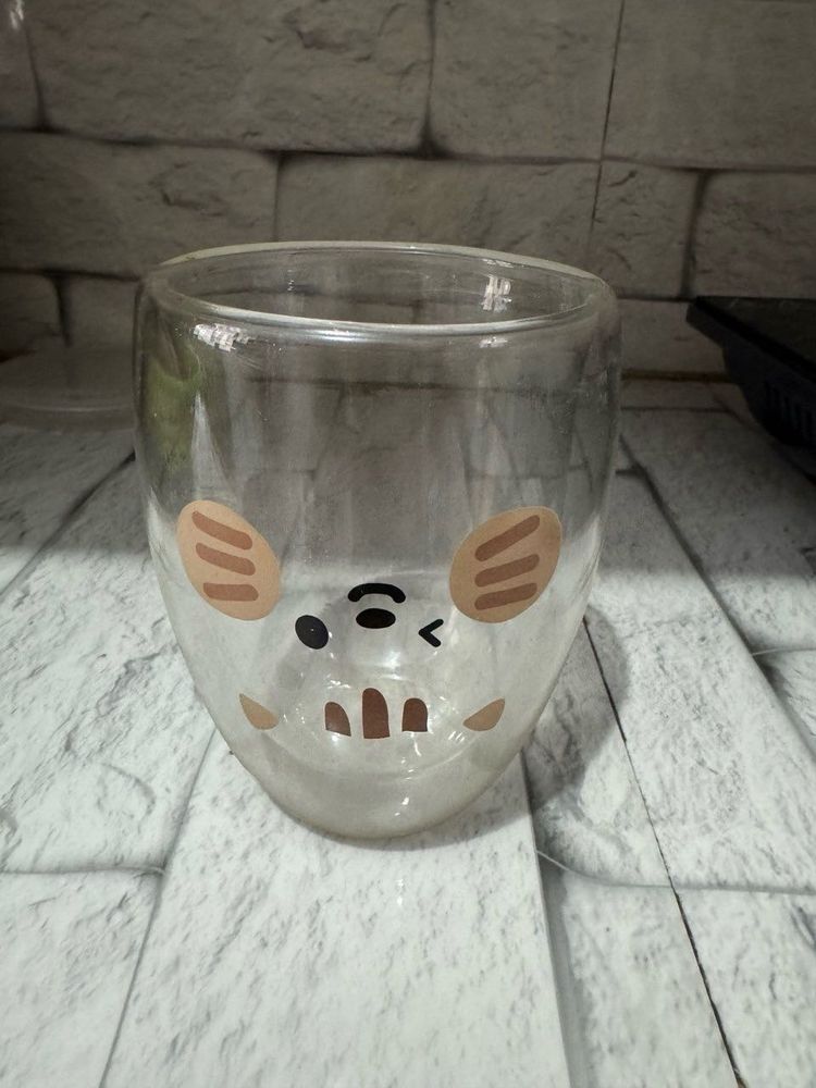 Cute Cartoon Glass Cup