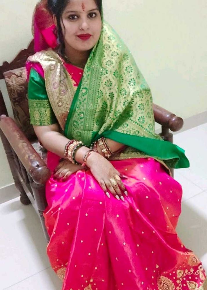 Vibrant Pink Banarasi Silk Saree