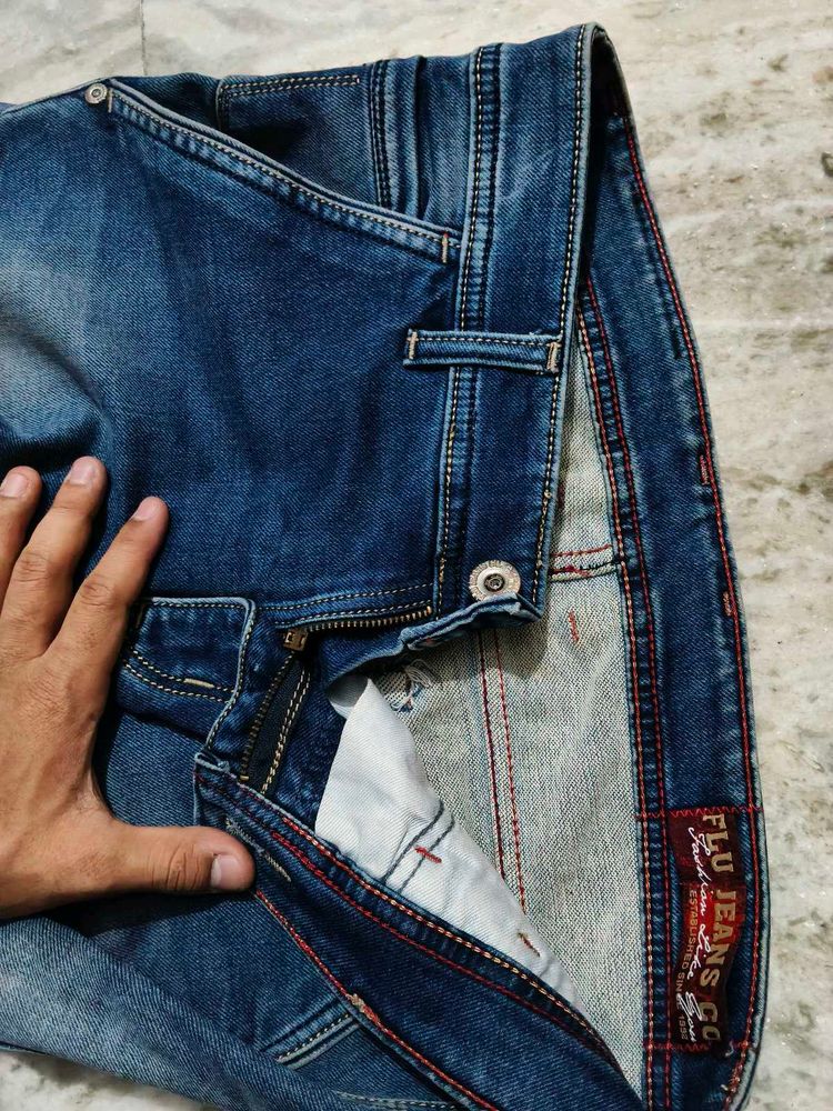 FLU JEANS CO. Blue Denim Jean