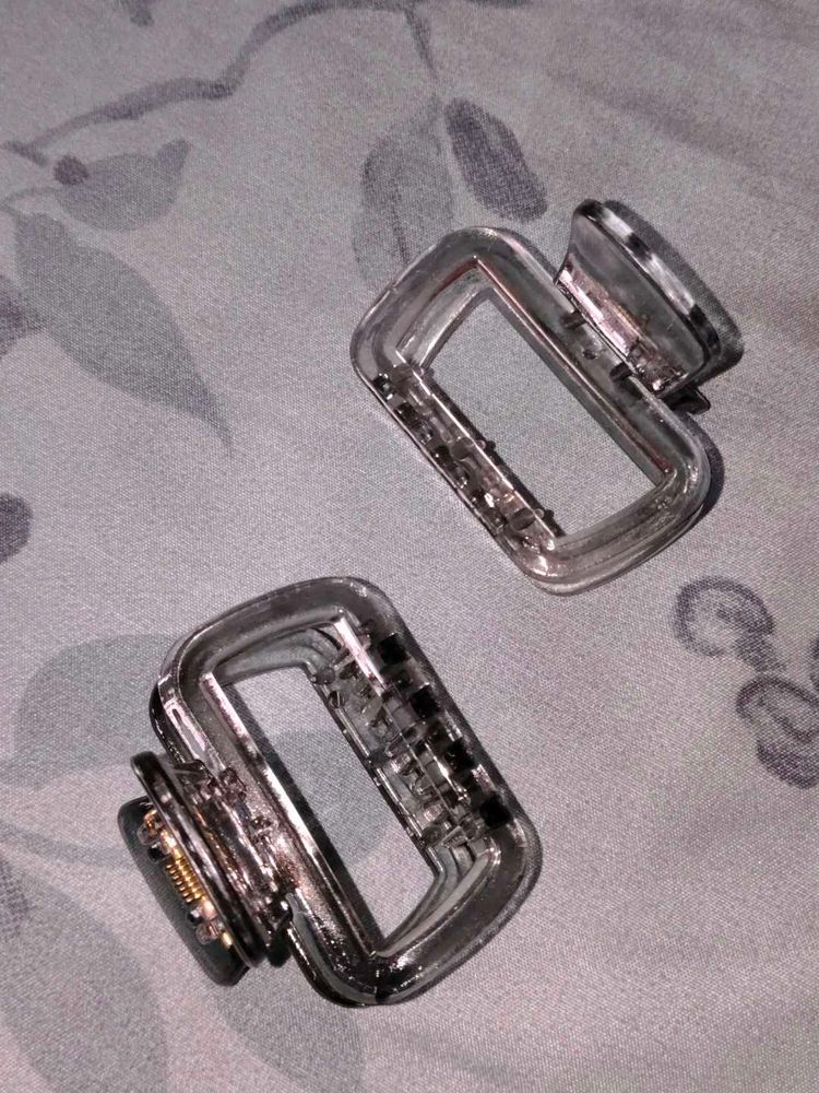 Clear Hair Claw Clips (Set of 2)