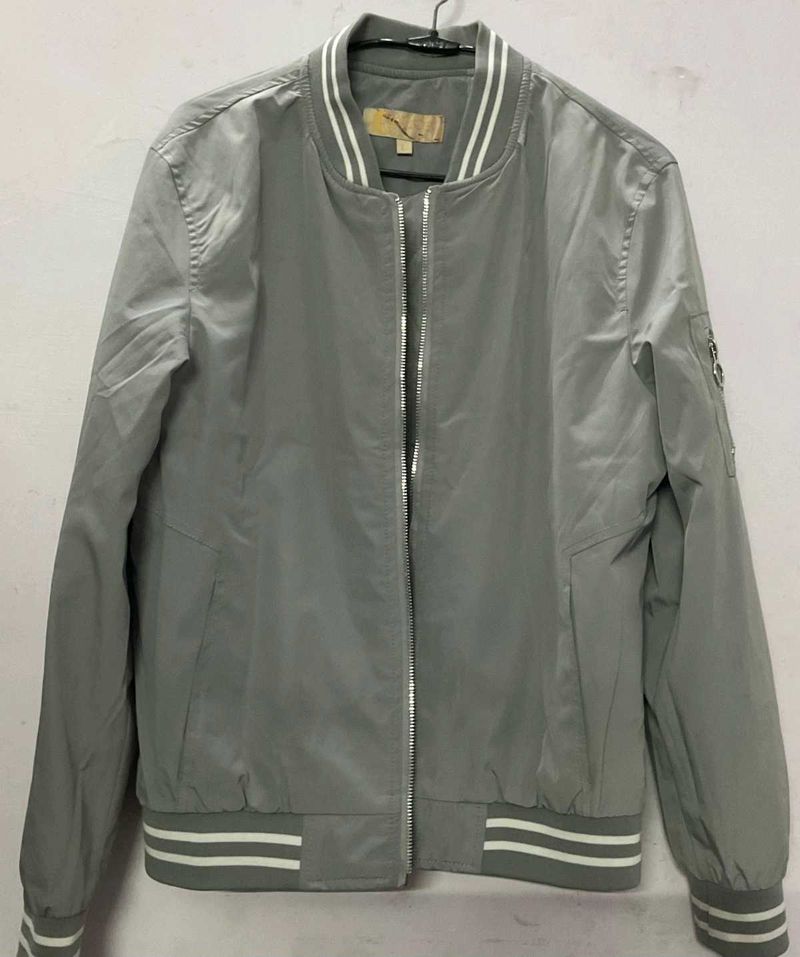 Grey Bomber Jacket