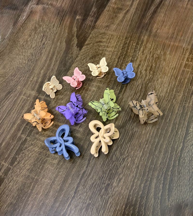 10-Piece Cute Butterfly &amp; Bow Hair Clips Set✨🌷