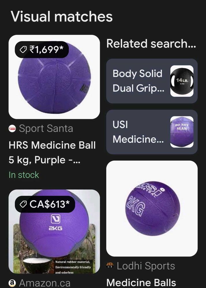 Purple Medicine Ball - 2kg