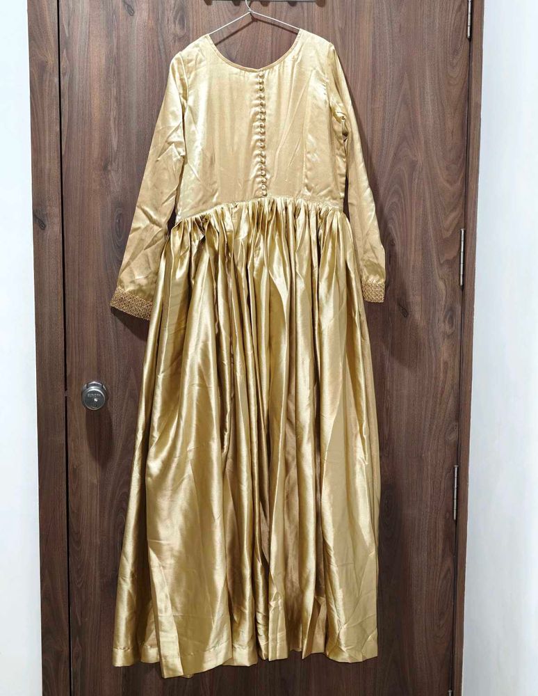 Elegant Golden Ethnic Gown