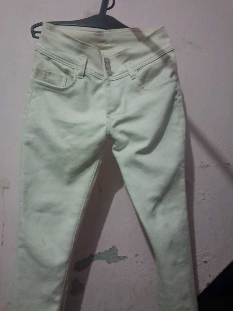 High-Waisted Light Blue Jeans