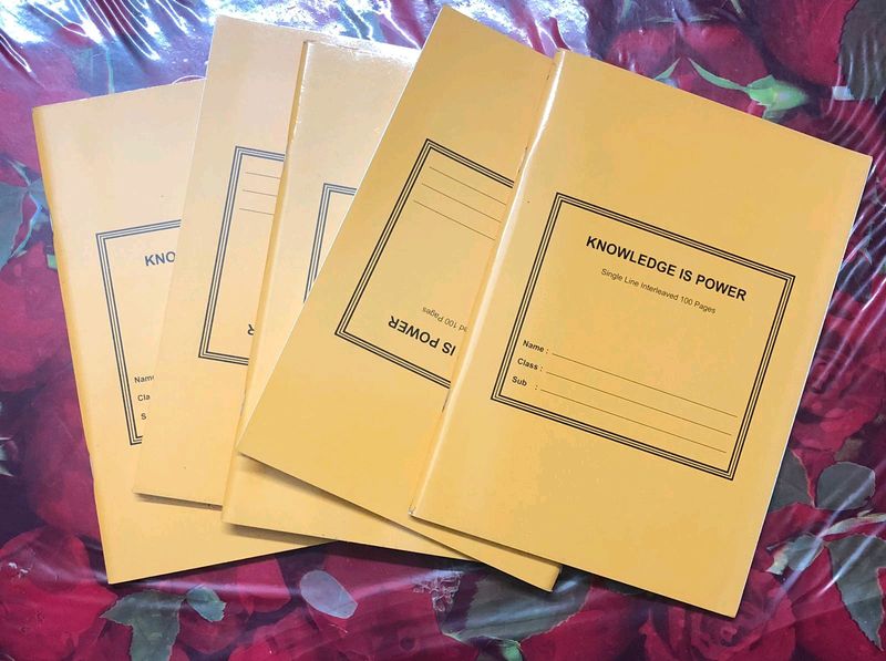 SET OF 3 INTERLEAVED NOTEBOOKS FOR SALE