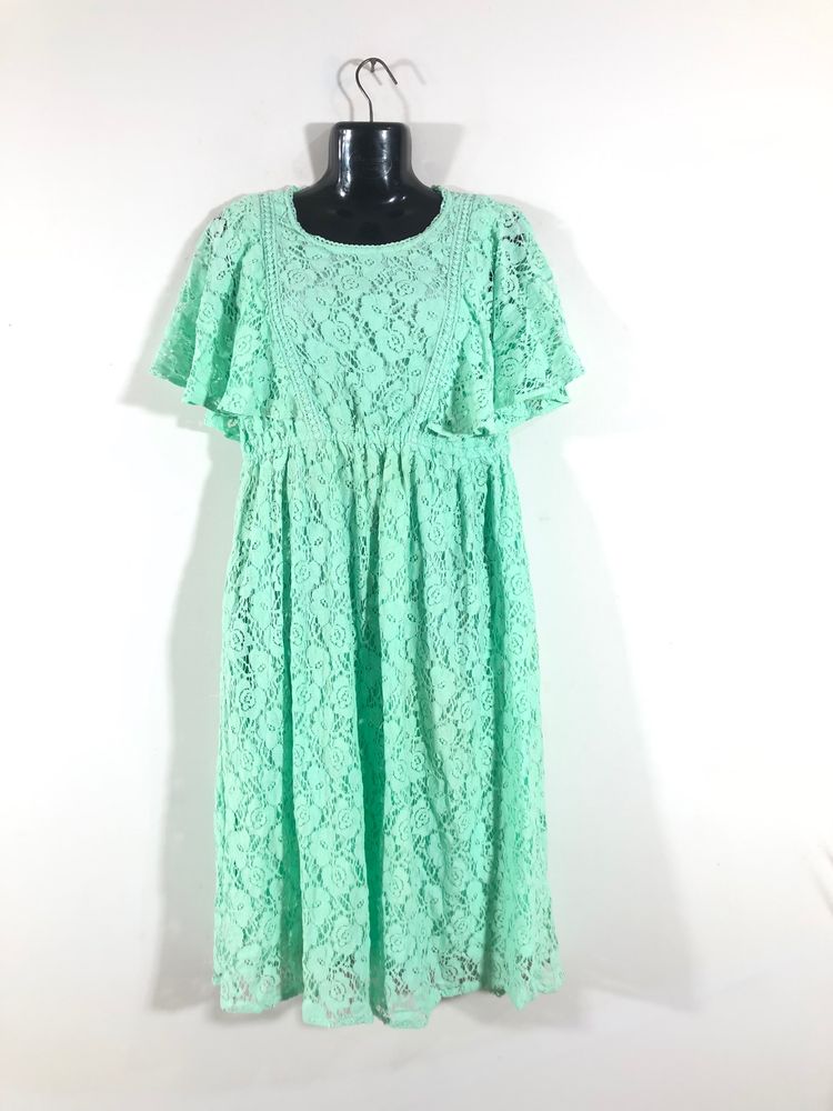 Sea Green Casual Dress(Women’s)