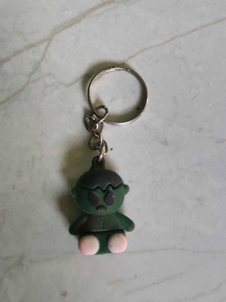 Cute Green Character Keychain