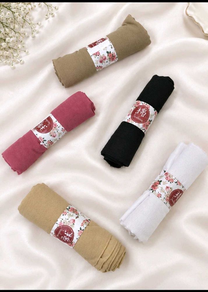 Soft Cotton Scarves for Women 5pc