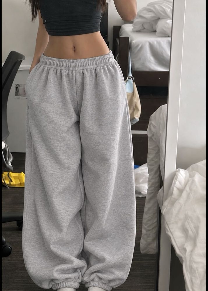 Cloudline Grey Sweatpants 🐇🌨️
