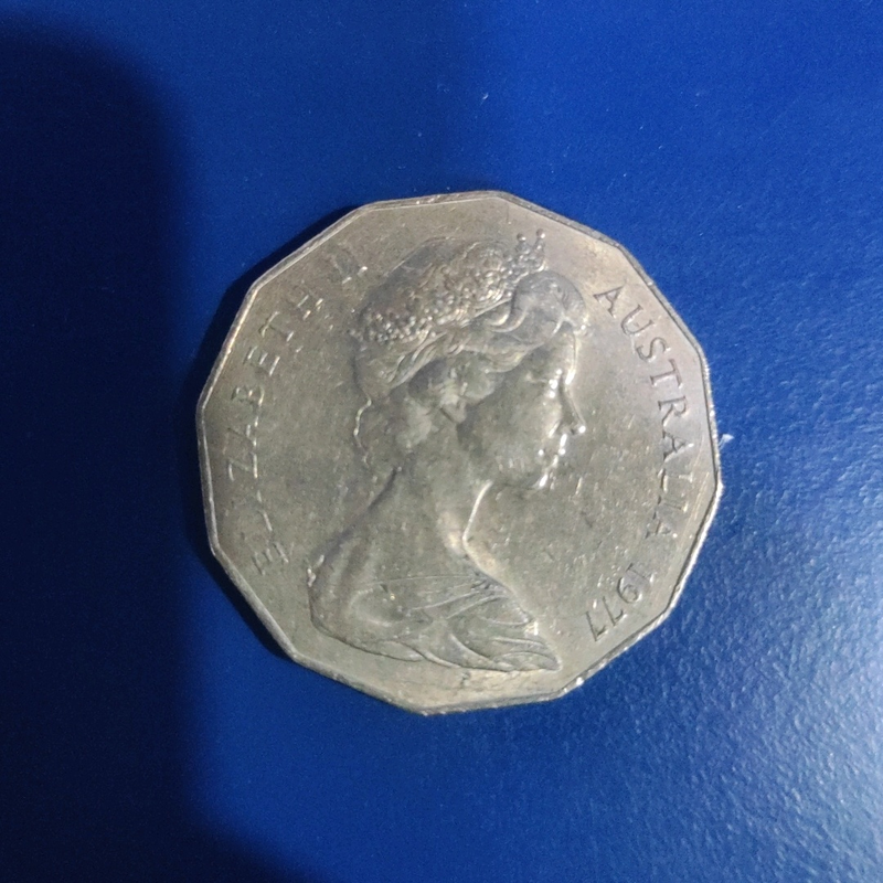 1977 50 cents old rare coin