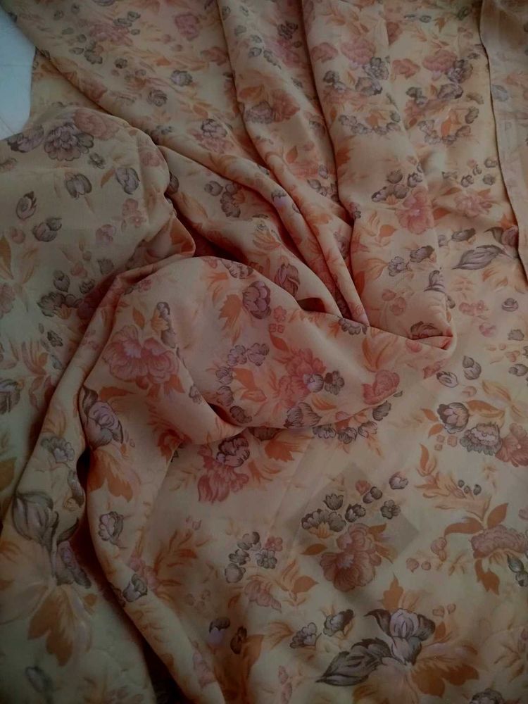 Lightweight Floral Print Dress Material
