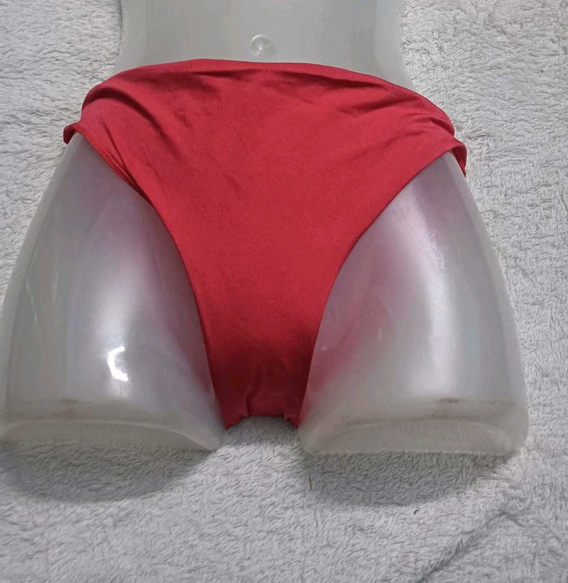 Vibrant Red ♥️ 🤍Bikini Bottom