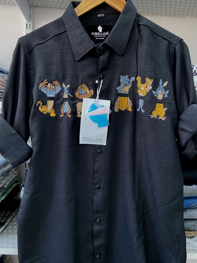 Rebellion Cartoon Print Shirt