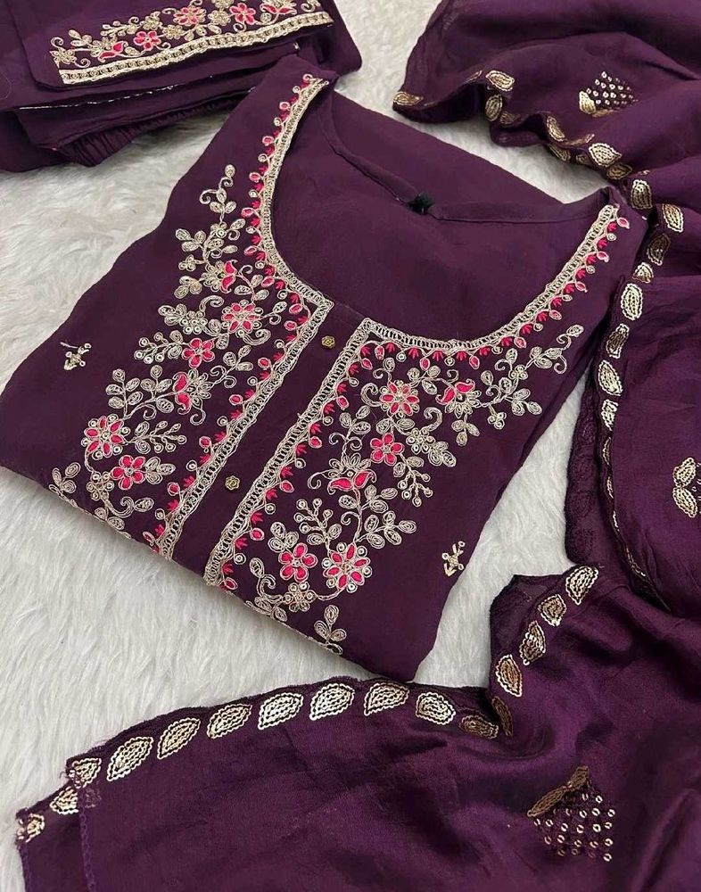 Embroidered Kurta Set with Dupatta