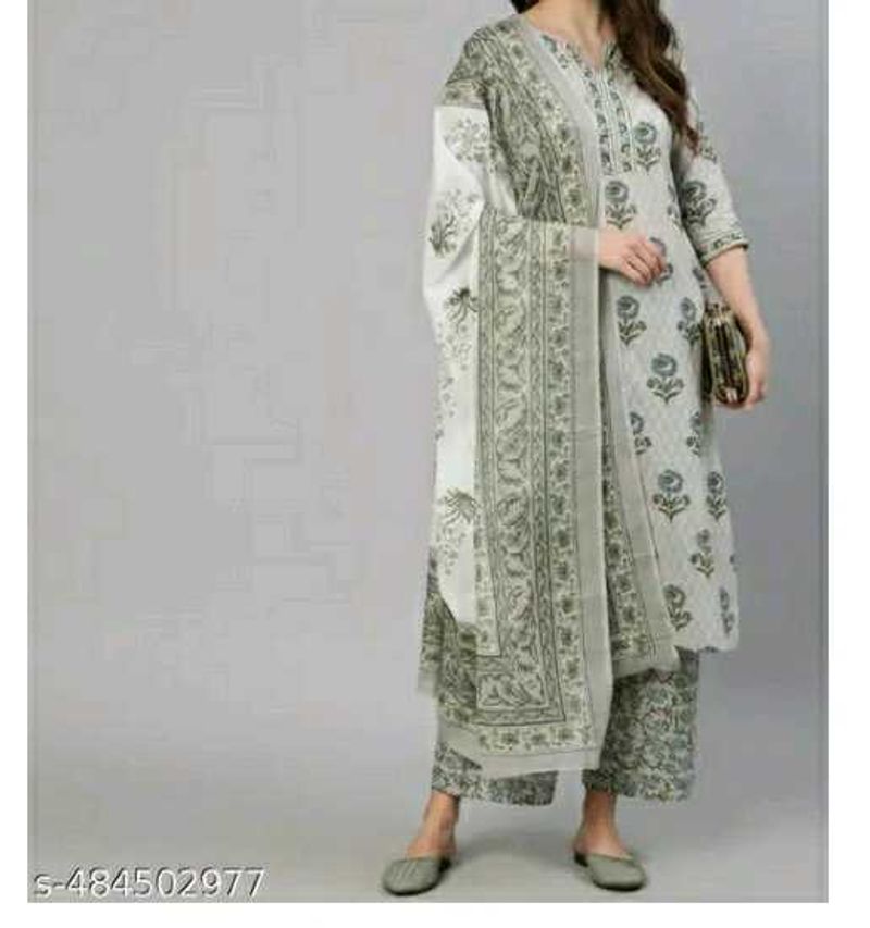 Women's Printed Kurta Set with Dupatta
