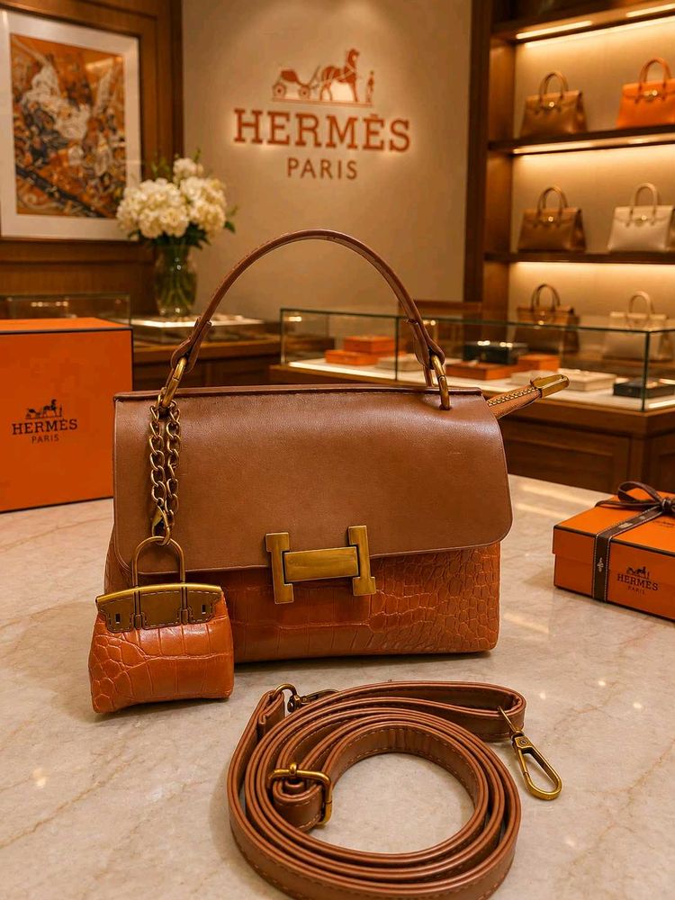 HERMES INSPIRED PREMIUM QUALITY SLING BAG WITHOUT