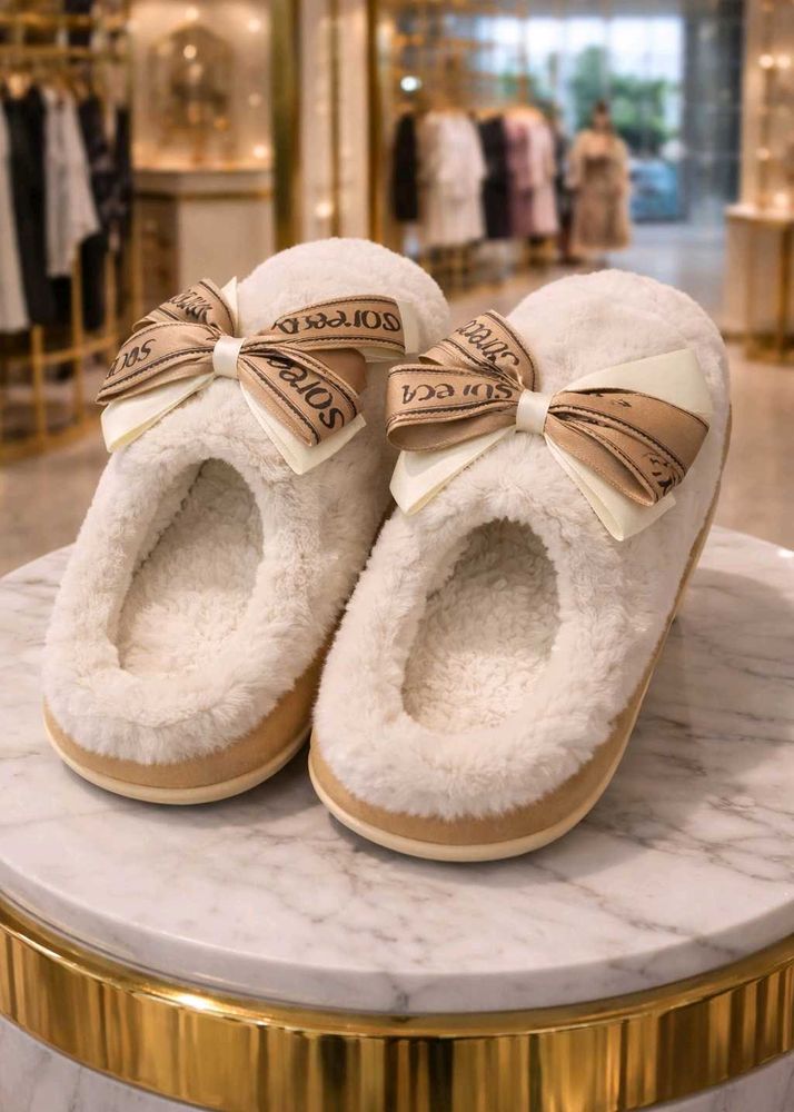 Cute Bow Slippers