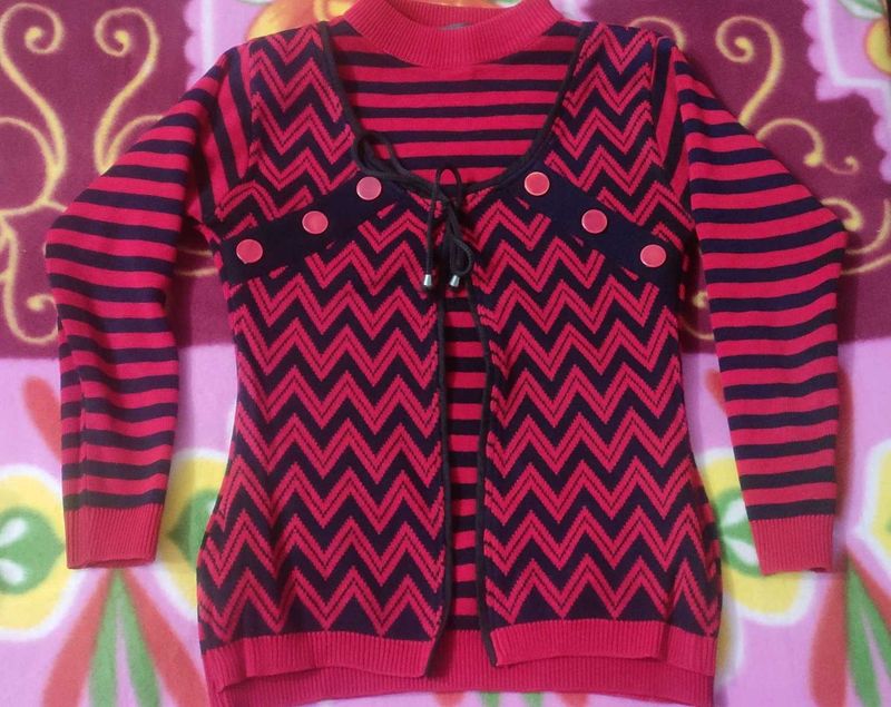 Striped Knit Cardigan
