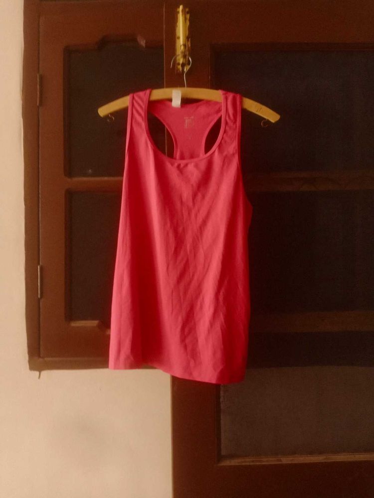 Bright Pink Racerback Tank Top
