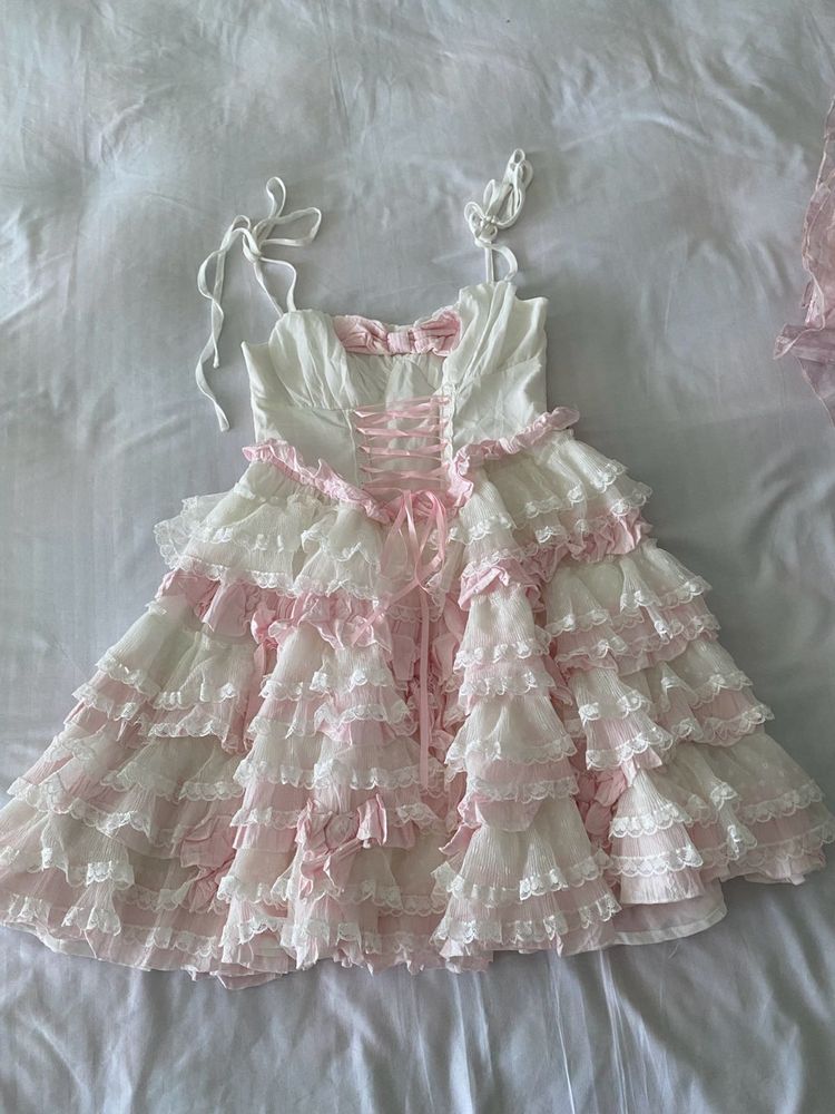 Pink Ruffle Lolita Dress